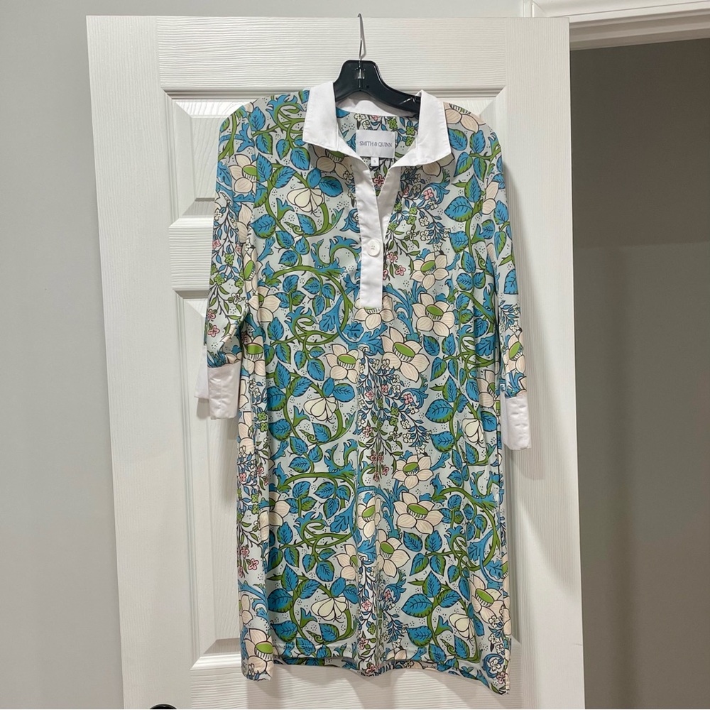 Smith & Quinn Sophia French Lily Dress Colorful Preppy Small S